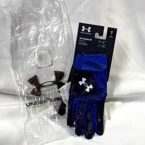 Under Armour NWT Blue and Black Youth Batting Gloves